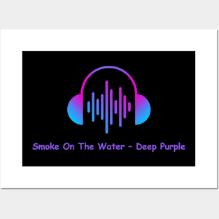 smoke on the water - deep purple Posters and Art